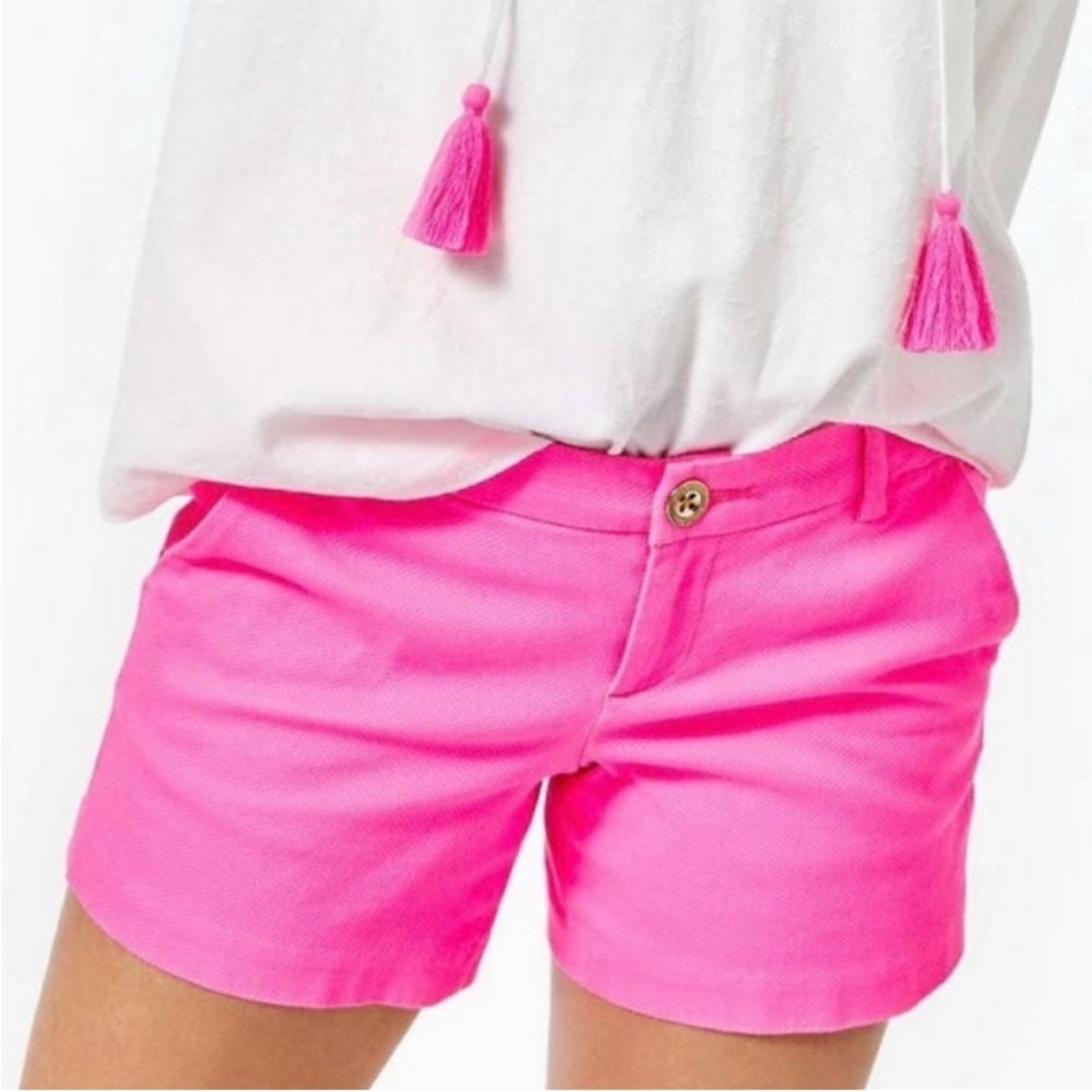 Lilly Pulitzer Jayne Knit Shorts Prosecco Pink Size 12 NWT